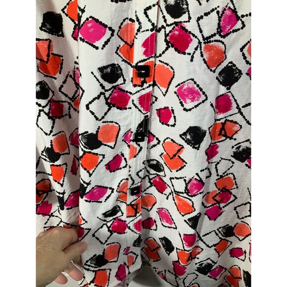 Womens Multiples‎ Art to Wear Button Lagenlook Tunic 2X Geometric - Picture 7 of 10